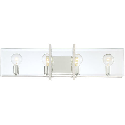 Ethan 4 Light 32.25 inch Polished Nickel Bath Light Wall Light