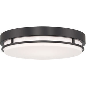 EnviroLite LED 10 inch Matte Black Flush Mount Ceiling Light