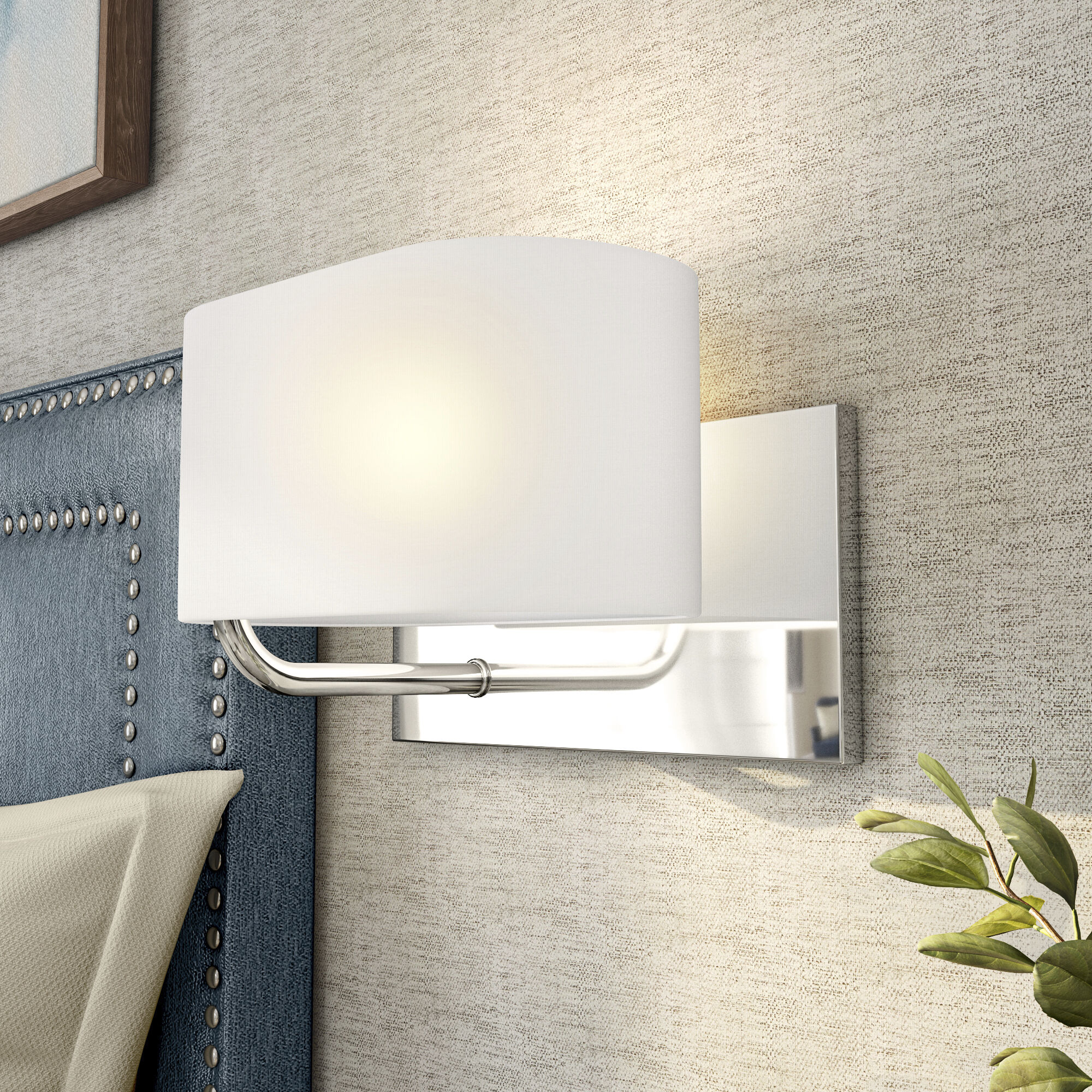 Midtown 1 Light 11 inch Polished Nickel Wall Sconce Wall Light