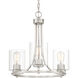 Liam 3 Light 20 inch Satin Platinum Chandelier Ceiling Light