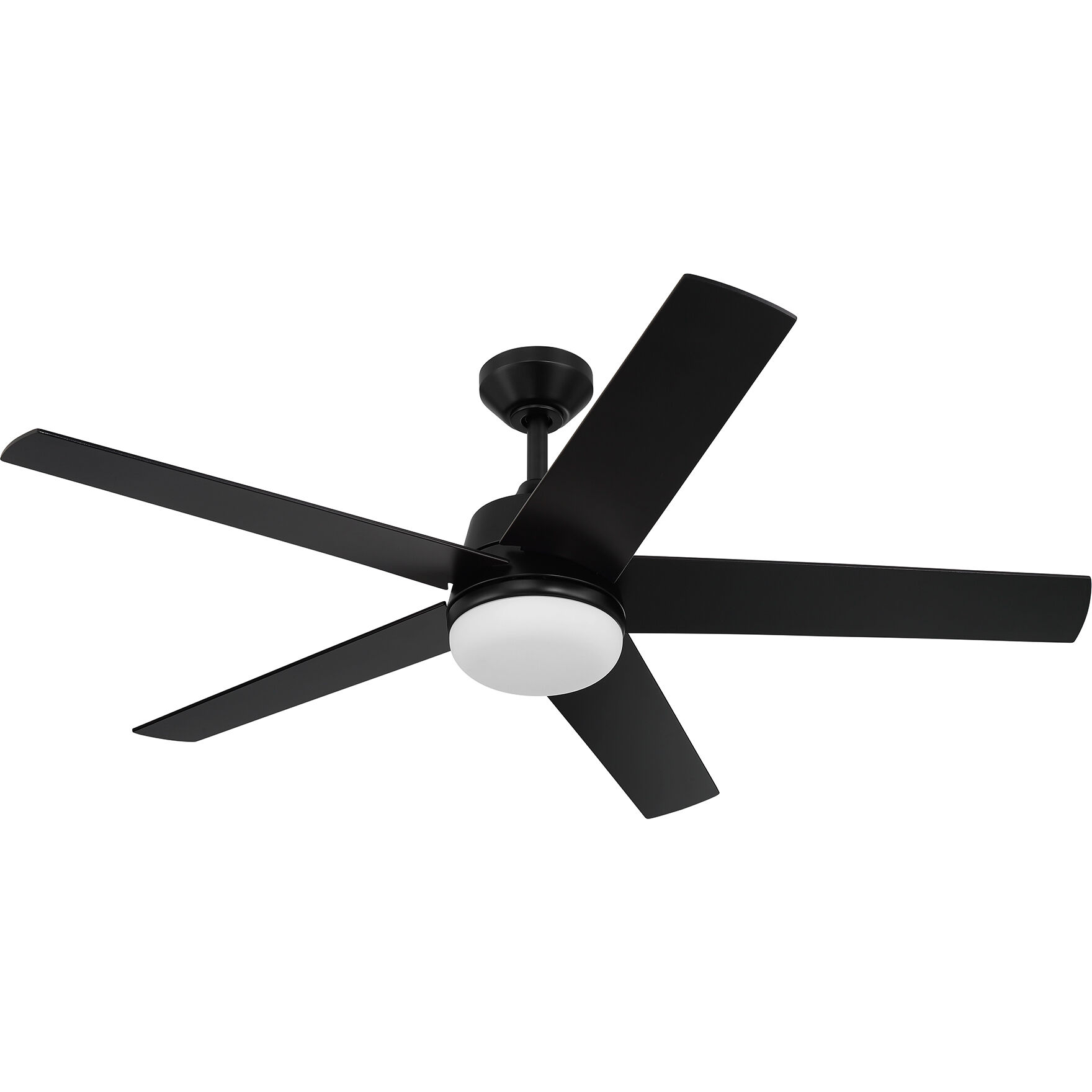 Astrea 52 inch Matte Black with Reversible Matte Black/Sepia Brown Blades Smart Color Fan