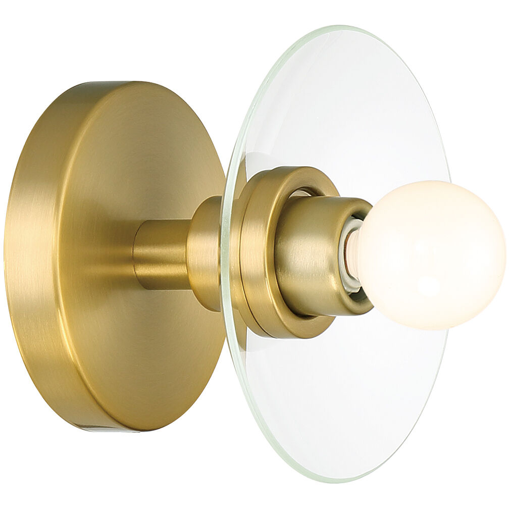 Litto 1 Light 6 inch Brushed Gold Wall Sconce Wall Light