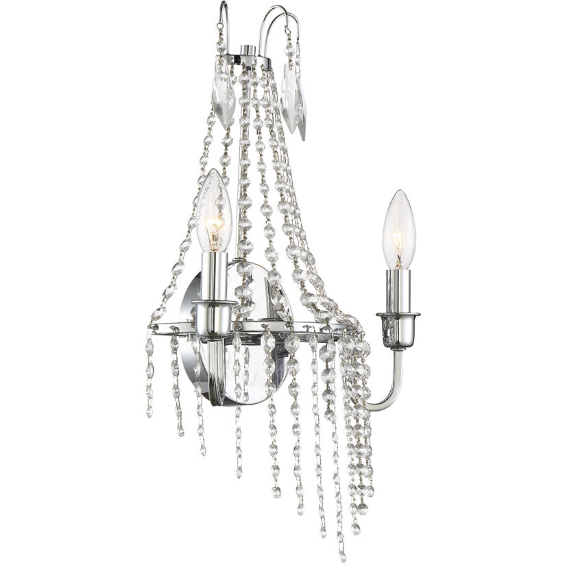 Maisie 2 Light 11 inch Chrome Wall Sconce Wall Light
