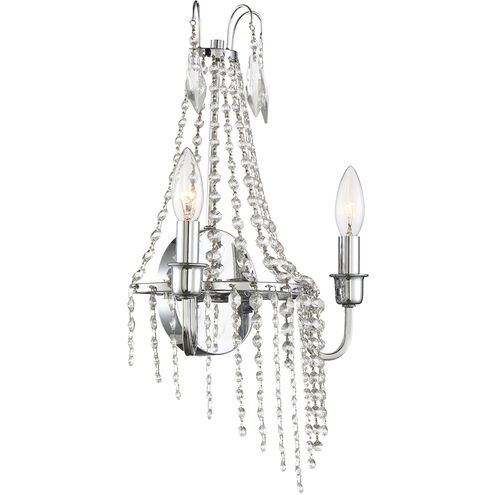 Maisie 2 Light 11 inch Chrome Wall Sconce Wall Light