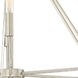 Uptown 6 Light 25 inch Satin Platinum Chandelier Ceiling Light