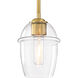 Summer Jazz 1 Light 5.5 inch Brushed Gold Pendant Ceiling Light