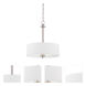 Harlowe 3 Light 18.25 inch Satin Platinum Pendant Ceiling Light