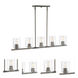 Liam 5 Light 42.75 inch Satin Copper Bronze Island Ceiling Light