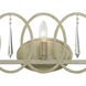 Hutton 3 Light 24.5 inch Sterling Gold Bath Bar Wall Light