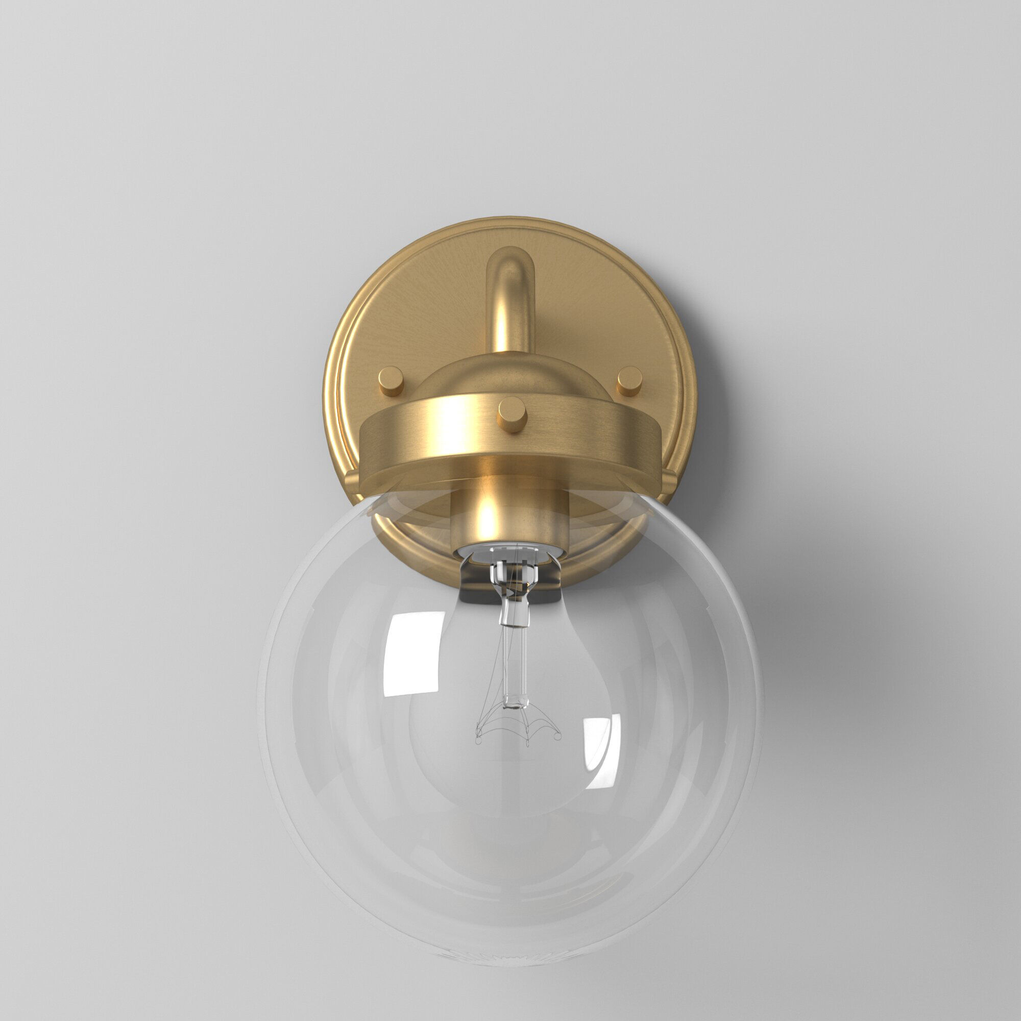 Knoll 1 Light 6 inch Brushed Gold Wall Sconce Wall Light