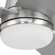 Astrea 52 inch Brushed Nickel with Reversible PSilver/Pearl Gray Blades Smart Color Fan