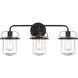 Jaxon 3 Light 24 inch Oil Rubbed Bronze Bath Bar Wall Light