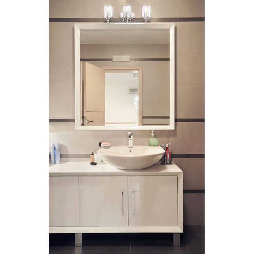 Essence 3 Light 23 inch Satin Platinum Bath Light Wall Light