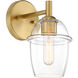 Summer Jazz 1 Light 5.5 inch Brushed Gold Wall Sconce Wall Light