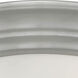 Tap 2 Light 14 inch Brushed Nickel Flush Mount Ceiling Light