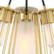 Liana 4 Light 17.5 inch Brushed Gold Semi Flush Mount Ceiling Light