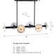 Fina Linear Chandelier Ceiling Light
