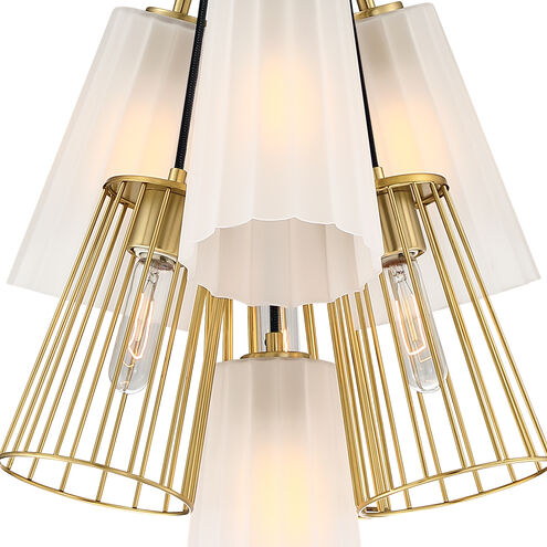 Liana 7 Light 18 inch Brushed Gold Chandelier Ceiling Light