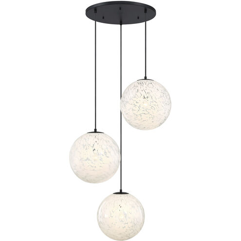 Circo LED 30 inch Matte Black Chandelier Ceiling Light