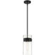 Midnight LA 1 Light 6 inch Matte Black Pendant Ceiling Light