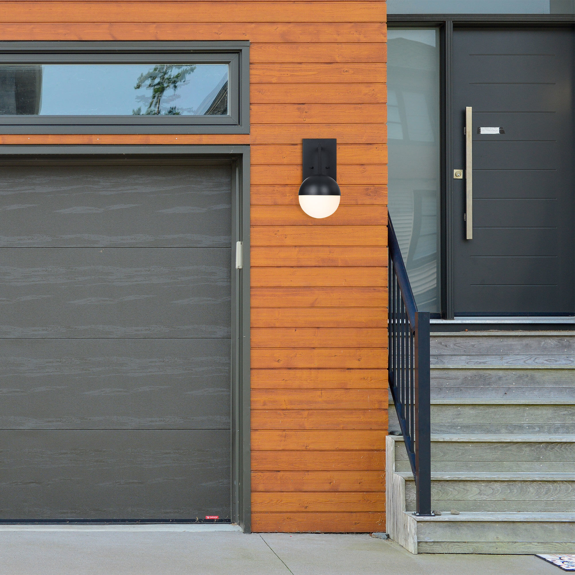 Pineview 1 Light 14 inch Black Outdoor Wall Sconce