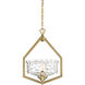 Drake 1 Light 14 inch Brushed Gold Foyer Light Ceiling Light