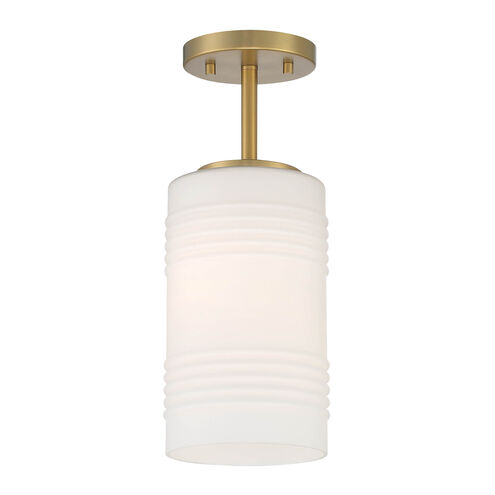 Leavenworth 1 Light 6 inch Brushed Gold Semi-Flush Convertible Ceiling Light