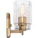Haven 2 Light 16 inch Old Satin Brass Vanity Light Wall Light