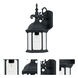 Devonshire 1 Light 17 inch Black Outdoor Wall Lantern