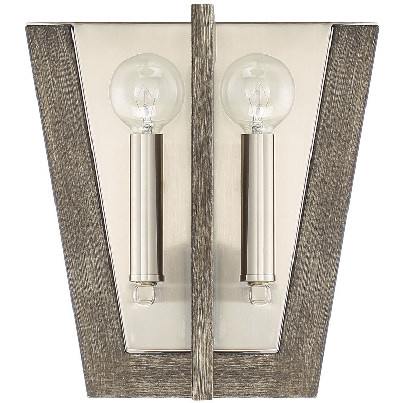 Westend 2 Light 9.5 inch Satin Platinum Wall Sconce Wall Light