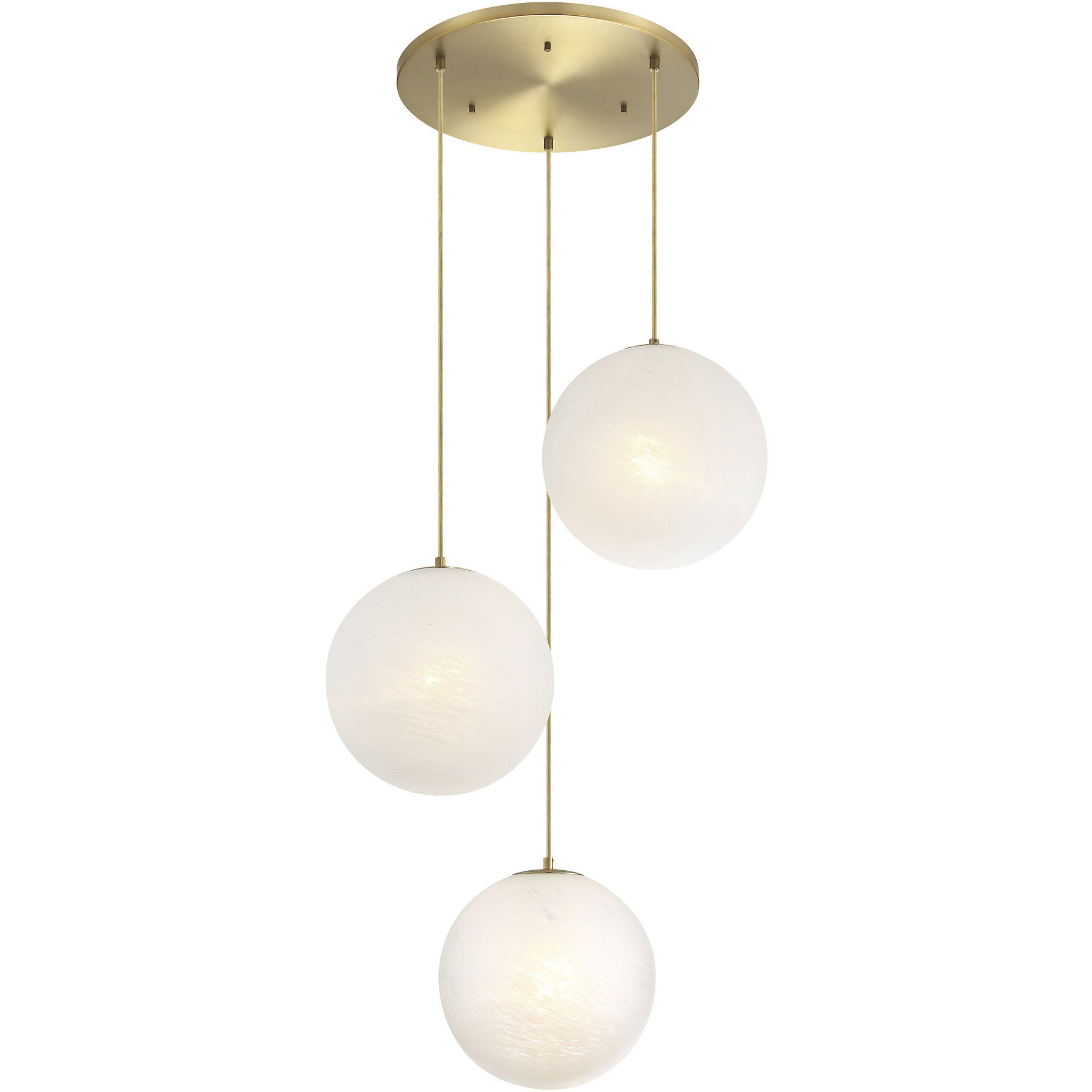 Pixie LED 30 inch Brushed Gold Chandelier Ceiling Light