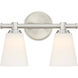 Parker LED 12.25 inch Satin Platinum Vanity Light Wall Light