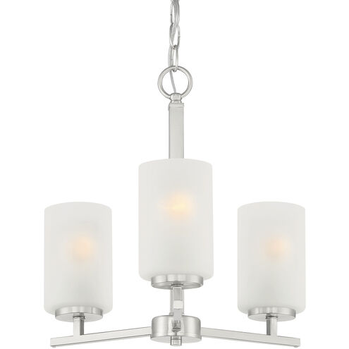 Carmine 3 Light 16 inch Brushed Nickel Chandelier Ceiling Light