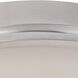 Hopkins LED 13.25 inch Satin Platinum Flushmount Ceiling Light