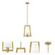 Hyde Park 1 Light 9.5 inch Vintage Gold Mini Pendant Ceiling Light