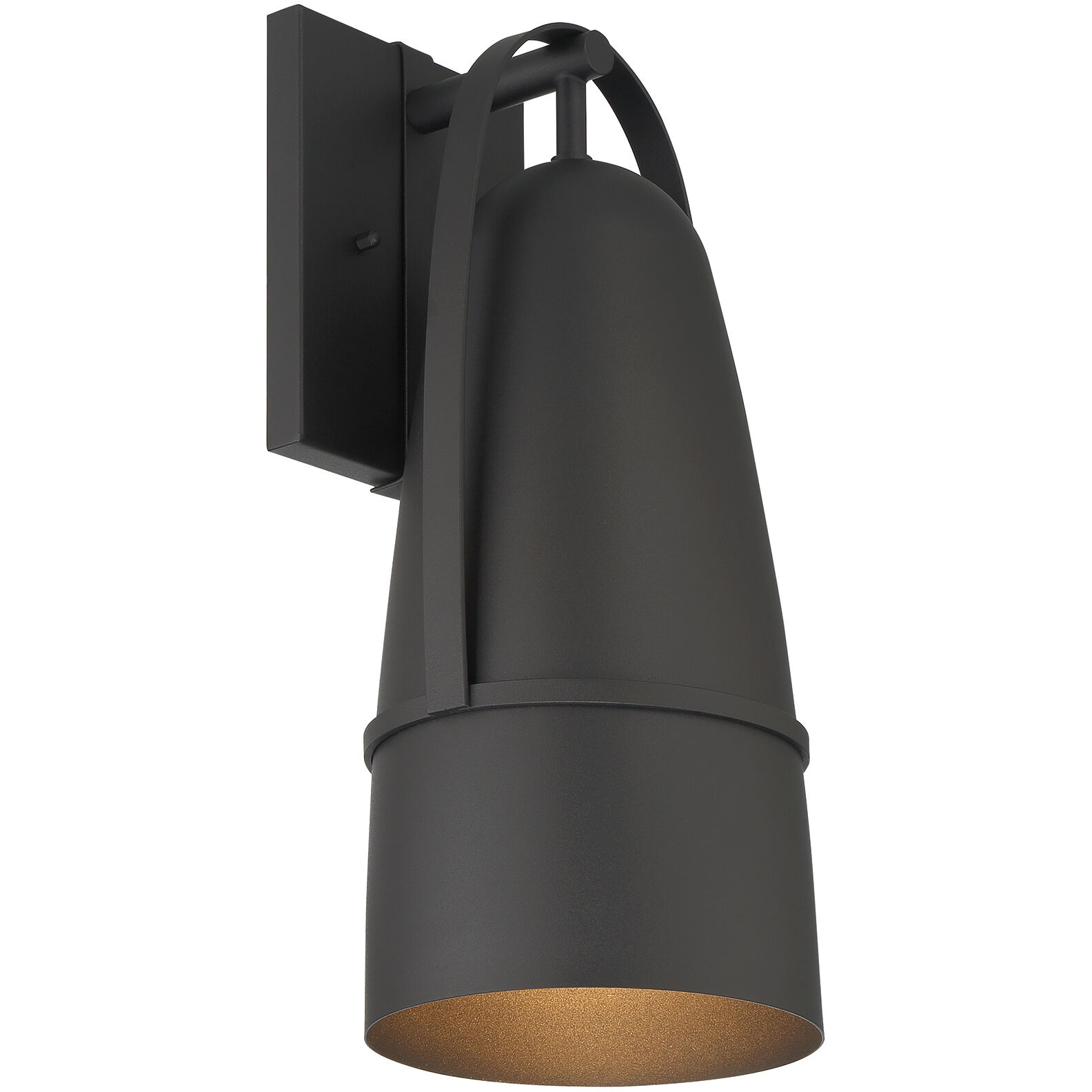 Rue 1 Light 18 inch Black Exterior Wall Lantern