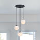 Circo LED 17.75 inch Matte Black Chandelier Ceiling Light