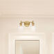 Summer Jazz 2 Light 16 inch Brushed Gold Vanity Light Wall Light