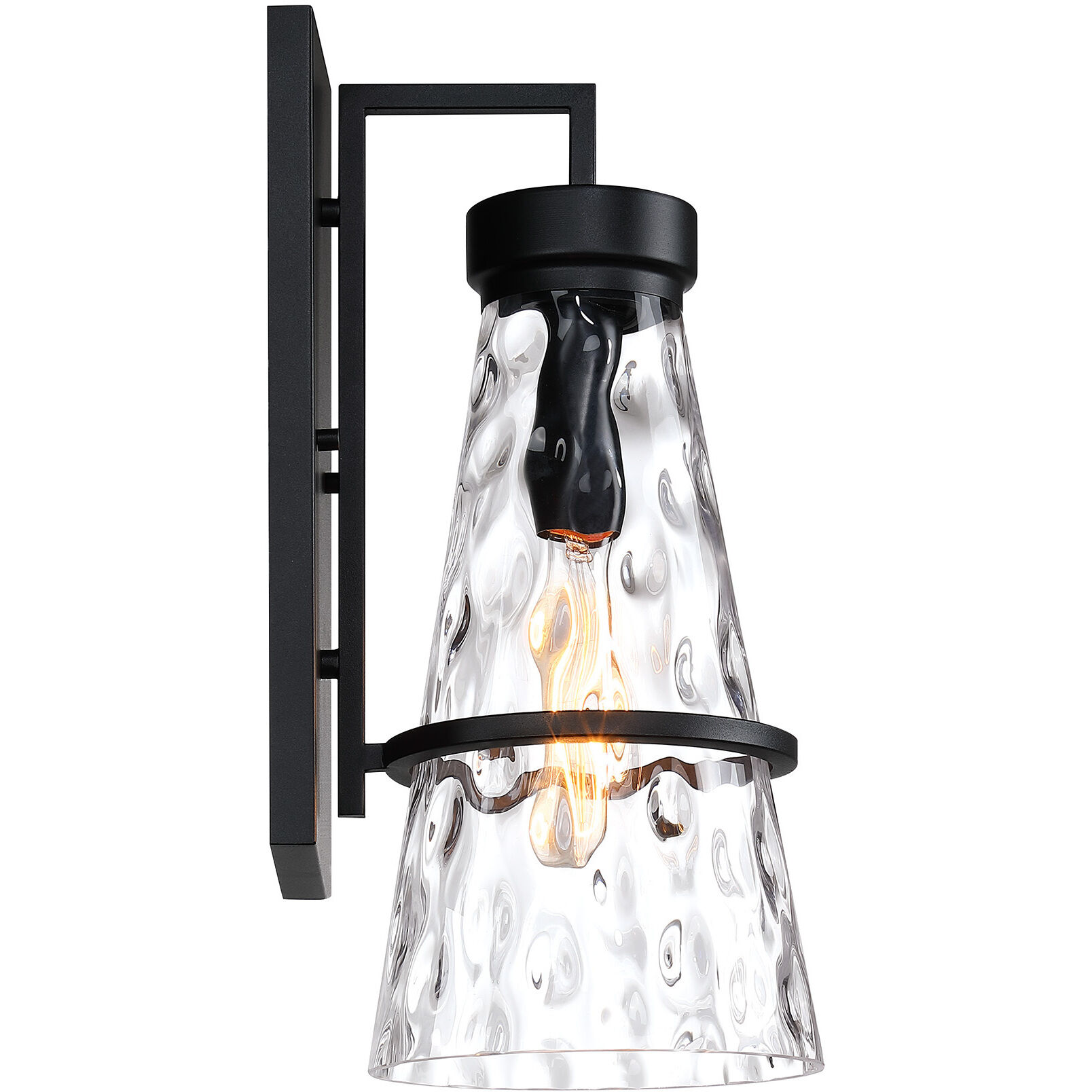 Field Daisy Lane 1 Light 18 inch Black Outdoor Wall Sconce