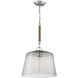 Windrush 1 Light 14 inch Polished Nickel Pendant Ceiling Light