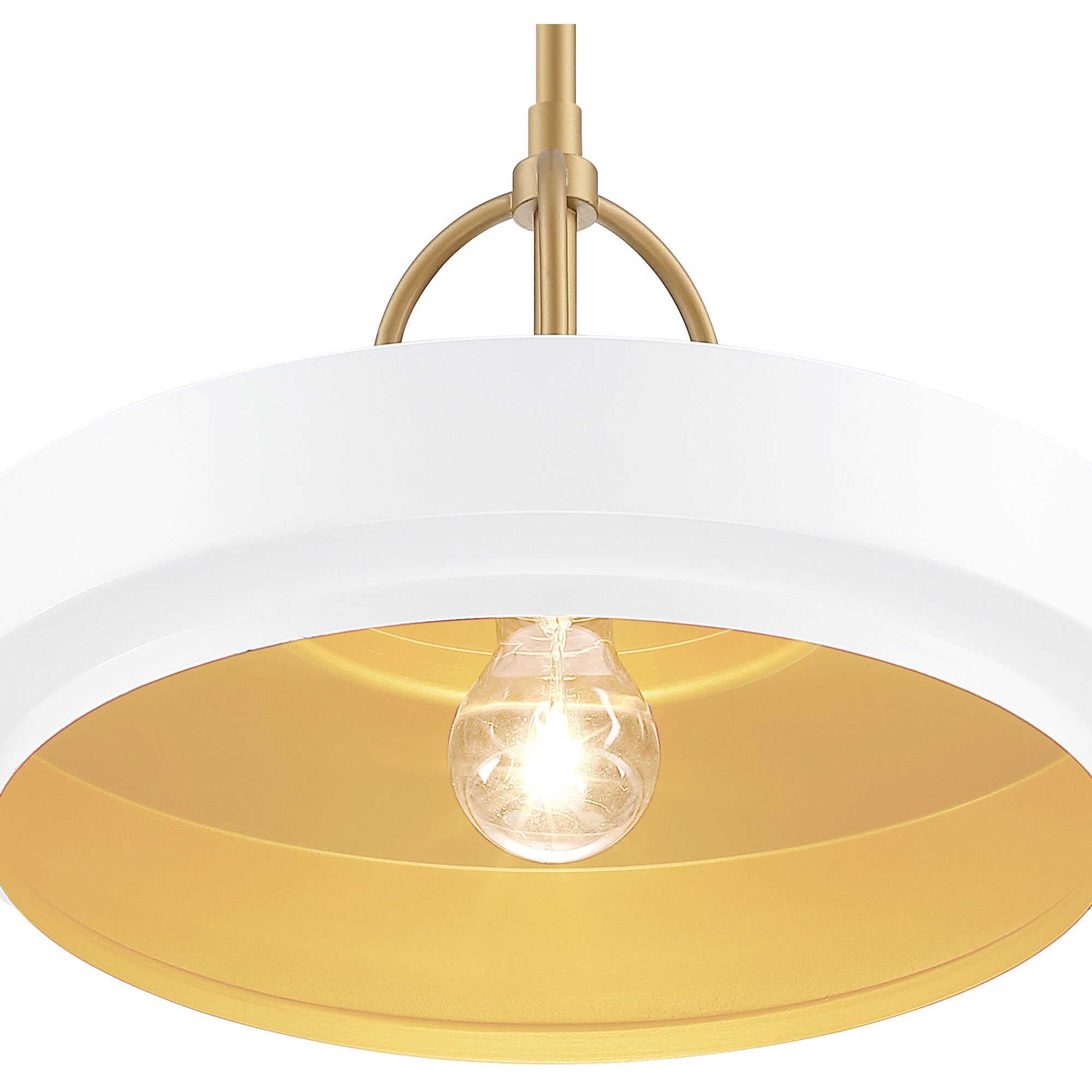 Odea 1 Light 14 inch Matte White Pendant Ceiling Light