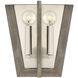 Westend 2 Light 9.5 inch Satin Platinum Wall Sconce Wall Light