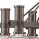 Carson 6 Light 28 inch Satin Copper Bronze Chandelier Ceiling Light
