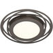 Edge Lit LED 12 inch Satin Bronze Flushmount Ceiling Light