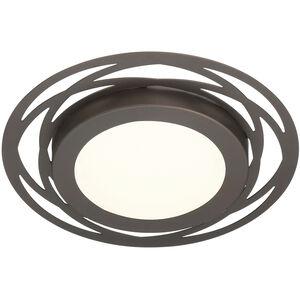 Edge Lit LED 12 inch Satin Bronze Flushmount Ceiling Light