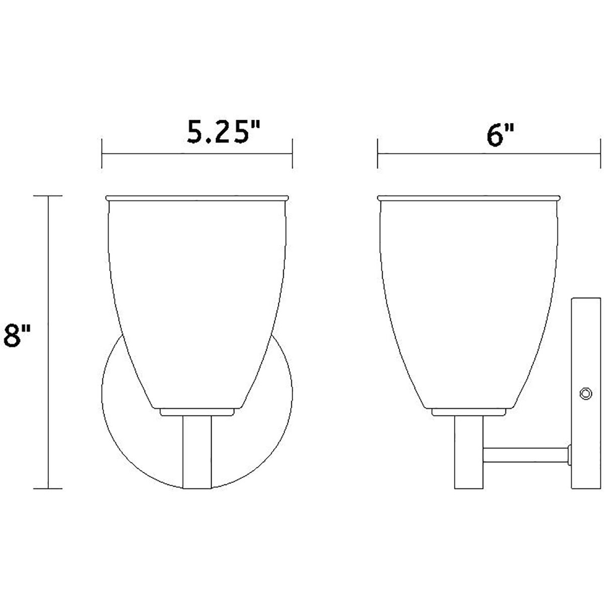 Biba 1 Light 5.25 inch Brushed Gold Wall Sconce Wall Light