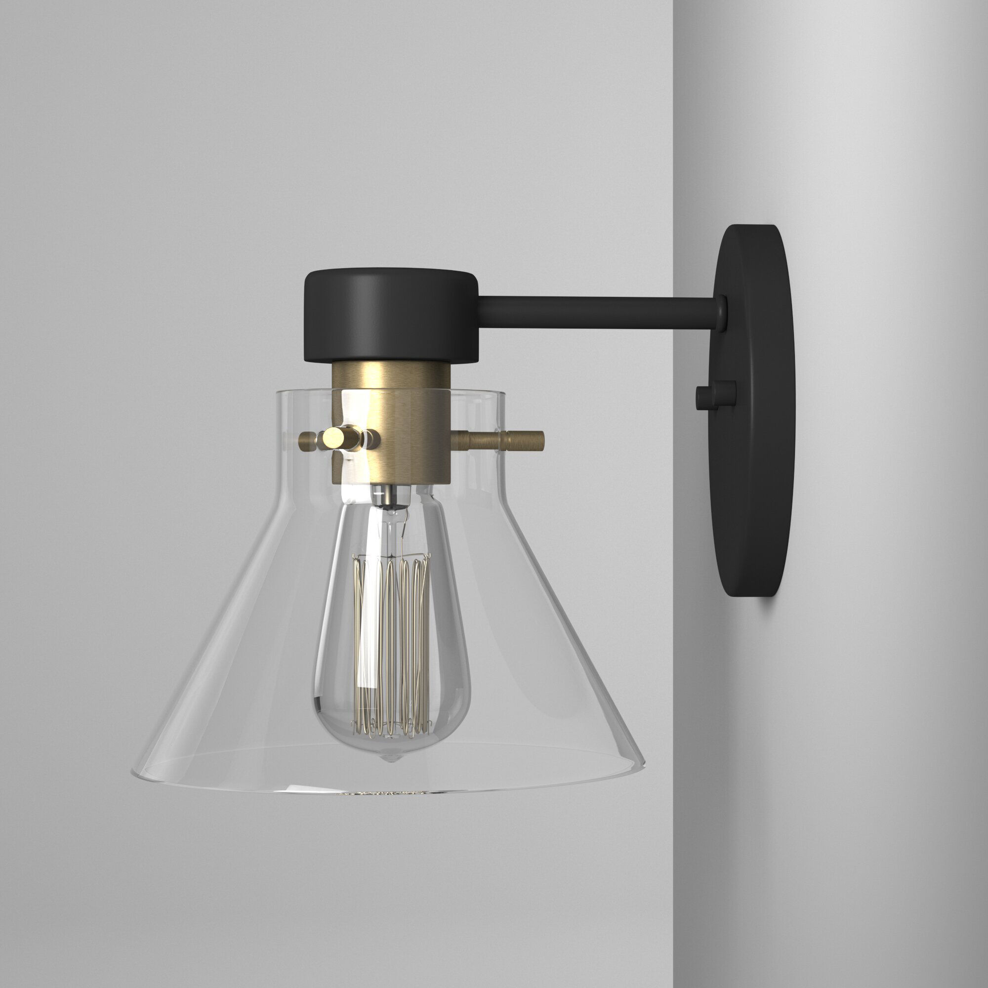 Willow Creek 1 Light 9 inch Matte Black Bath Bar Wall Light