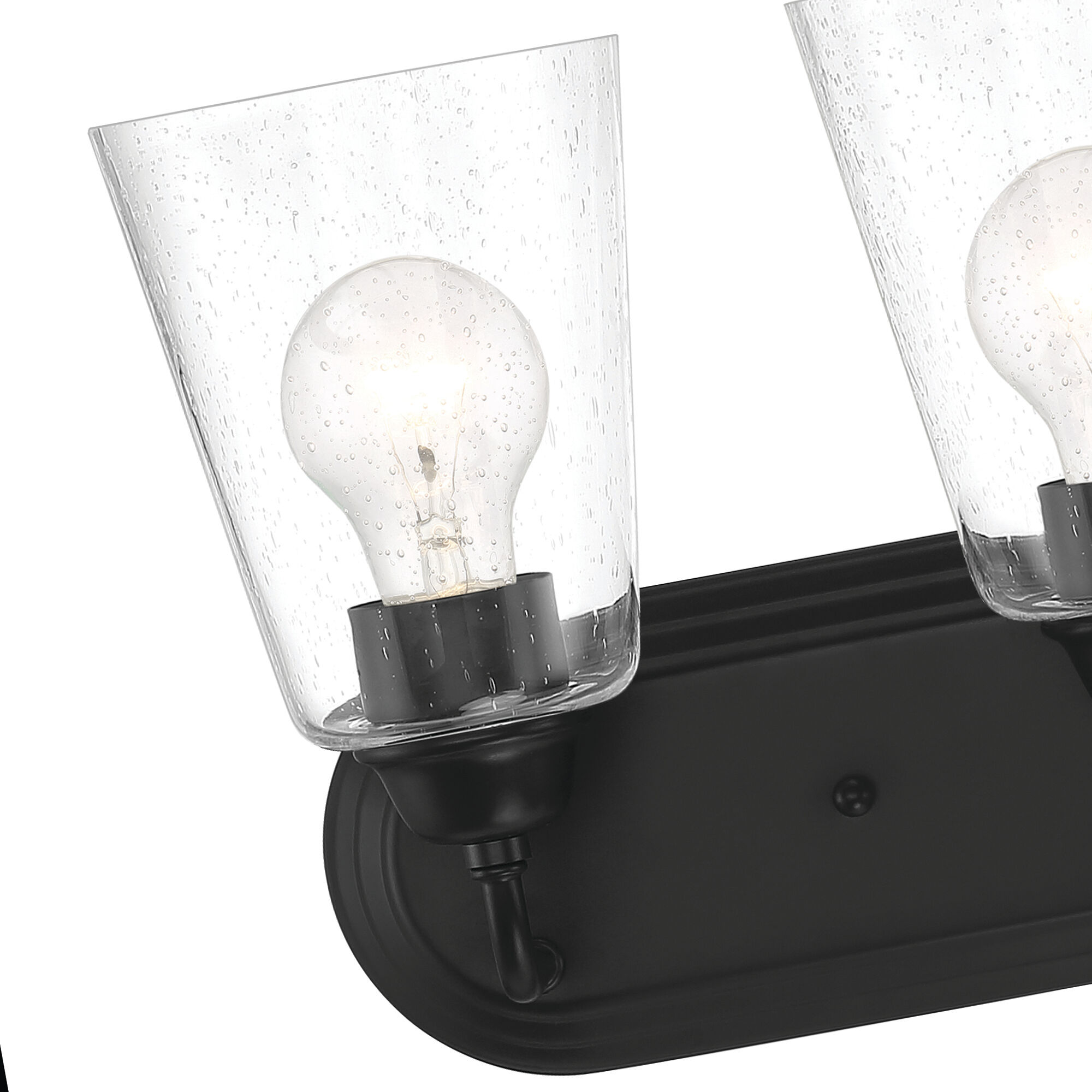 Zane 4 Light 26 inch Matte Black Vanity Light Wall Light