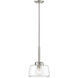 Riley 1 Light 10 inch Satin Platinum Mini Pendant Ceiling Light