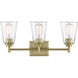 Westin 3 Light 23 inch Brushed Gold Vanity Light Wall Light